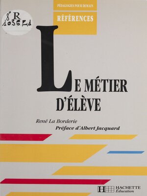 cover image of Le Métier d'élève